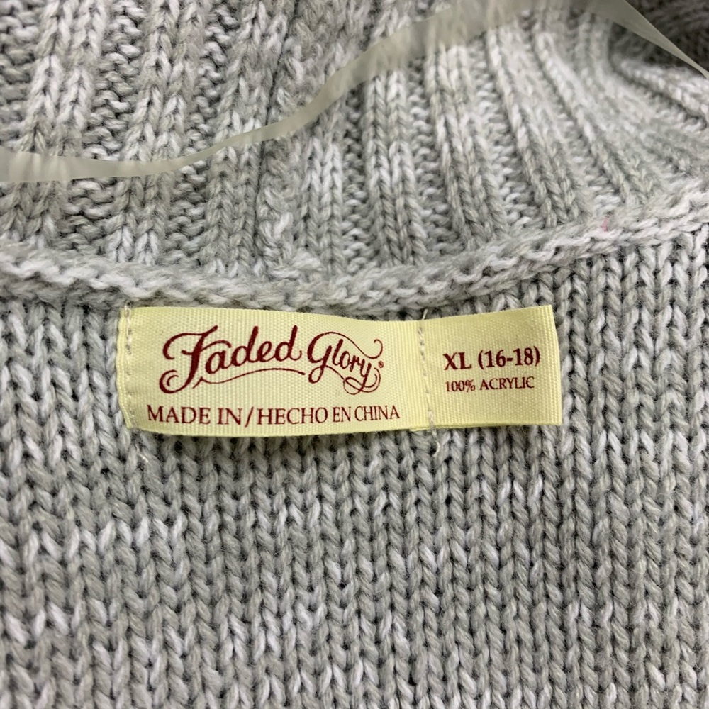 Faded Glory Open Front Cardigan - Picture 3 of 4